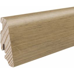 HARO Stecksockelleiste DISANO Eiche Sheffield Honig Nässeschutz Fußleisten MDF-Träger, Klickmontage, wasserresistent, foliert, 2200x19×58 mm
