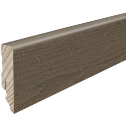HARO Stecksockelleiste Cube Eiche greige Fußleisten Zeitloser Look, pflegeleicht, Maße 16x58 mm, 2,2 m