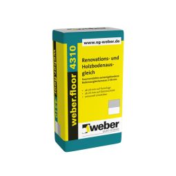 weber Bodenausgleichsmasse weber.floor 4310 Renovations- und Holzbödenausgleich 25 kg Sack Bodenausgleichsmasse