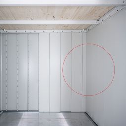 Biohort Innenverkleidung Gerätehaus Neo grauweiße Innenwandpaneele, einfach zu montieren