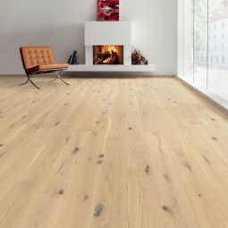 HARO Parkett Landhausdiele Eiche Universal lichtweiß 4V strukturiert 2. Wahl 1-Stab Landhausdiele, 2200x180x13,5 mm