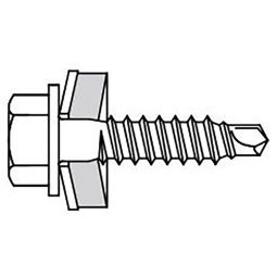Luxmetall 100 Bohrschrauben Edelstahl 4,8x20 mm unbehandelt oder lackiert