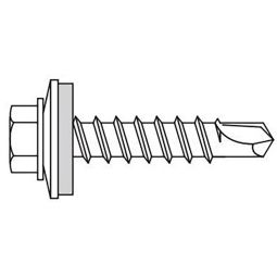 Luxmetall 100 Stahl-Bohrschrauben Edelstahl 5,5x65 mm speziell für D-35/207, verschiedene Ausführungen