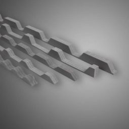 Luxmetall Profilfüller D-20/138 Oberseite große Sicke für First