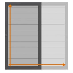 TraumGarten Einzeltor auf Maß Sichtschutzzaun SYSTEM ALU PLUS Silber Maßgefertigtes Tor aus Aluminium, 150x20 mm Profile, pulverbeschichtet, individuelle Größe & Farbe, stabil, witterungsbeständig