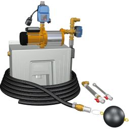 ACO Rain4me Vollautomatische Regenwasserzentrale Professional inkl. 20 m Dachrinnengitter