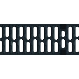 ACO Drainlock Stegrost Gusseisen Lichtpunkt KTL-lackiert für Multiline Rinnen V100 und V200