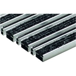 ACO Vario 2.0 Matte Rips mit Bürstenprofil Anthrazit für Schuhabstreifer Outdoor Eine robuste Schuhabstreifermatte mit Rips und Bürstenleisten, begehbar