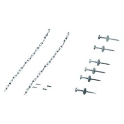 ACO Therm Block Montageset für 1x Therm Block Standardmontage Montageset zur Standard‑Therm Block‑Installation für 1 Lichtschacht‑Element, für verschiedene Dämmstärke