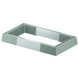 ACO Wärmepumpenfundament lang aus Beton mit Erd-Verankerungsset  Robustes Fertigfundament für Wärmepumpen - schnell montierbar, ohne Beton‑ oder Bohrarbeiten