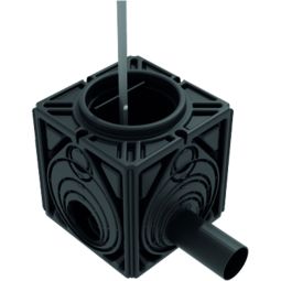 ACO Stormbrixx Blockrigole HD600 Inspektions- und Spülschacht mit integrierter Drossel Ermöglicht eine einfache Wartung und kontrollierten Abfluss von Regenwasser, verschiedene Ausführungen