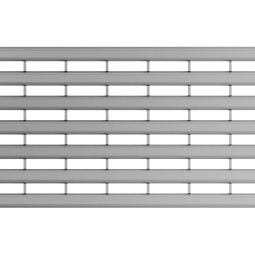 ACO Profiline Längsprofilrost verzinkt Baubreite 130 mm passend zu ACO Holzterrassenrinne, verschiedene Längen
