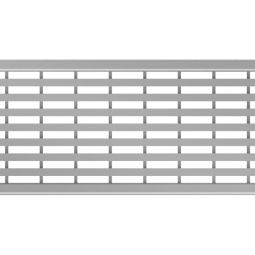 ACO Profiline Längsstegrost Edelstahl Baubreite 130 mm passend zu ACO Holzterrassenrinne, verschiedene Längen
