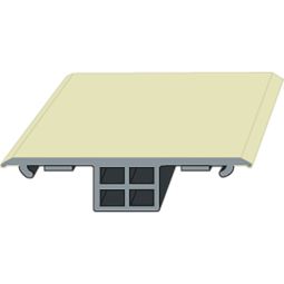 ALWO EPDM Fugenband 55 mm x 30 m coextrudiert für die Verbindung von zwei Glasplatten, entspricht DIN 7863