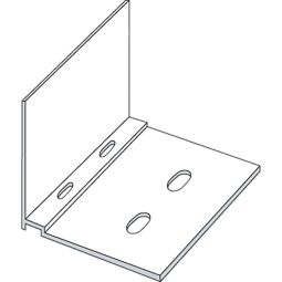 ALWO Komplettsystem 16 Profilabschluss Winkel pressblank 60 mm Montageprofil Profilabschluss aus Aluminium für 16 mm Stegplatten, vorgebohrt
