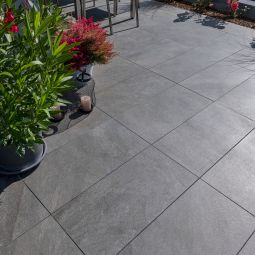 KANN Terrassenplatte Arctia anthrazit-meliert verschiedene Größen