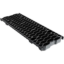 BIRCOsir 100 Design-Guss Wabenabdeckung für Entwässerungsrinne Für das BIRCOsir 100 System, schwarz-tauchlackiert, Belastungsklasse E 600