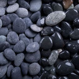 Getrommelt Beach Pebbles verschiedene Körnungen