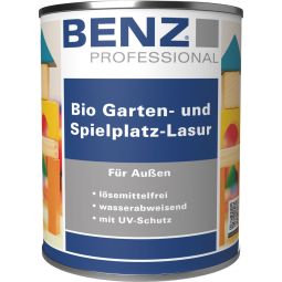 BENZ PROFESSIONAL Bio Garten- & Spielplatz-Lasur Holzschutzmittel verschiedene Farben, wetterbeständig und stark wasserabweisend