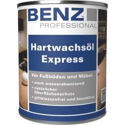 BENZ PROFESSIONAL Hartwachsöl Express schnelle Trocknung, matt oder weiß, für Fußböden und Möbel