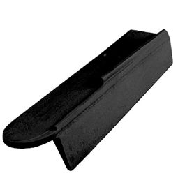 Erlus Biberschwanz großer 1/2 Ortgangziegel rechts diamantschwarz edelengobiert Dachziegel Bedarf: 3 Stk./lfm.