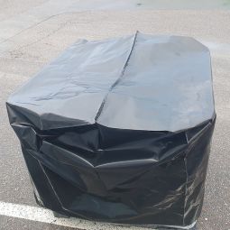 Wellker IBC UV-Folie / Schutzhülle opak schwarz für Tank 1000 L (1250x1050x1100mm)