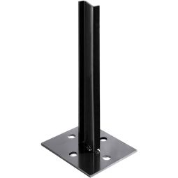 Wellker Pfostenträger für Sichtschutzpfosten PAN mit Schraubplatte zum aufschrauben oder aufdübeln