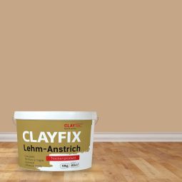 ClayTec Lehm-Anstrich CLAYFIX Gold-Ocker 1,5 kg oder 10 kg Eimer