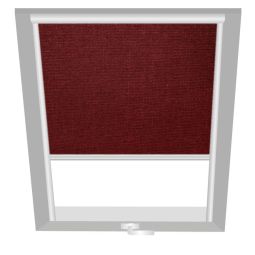 Wellker Verdunkelungsrollo Bordeaux-Rot 1614 Stufenlos verstellbares Verdunkelungsrollo in kräftigem Bordeaux‑Rot für Dachfenster von Roto, VELUX und Wellker