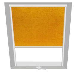 Wellker Verdunkelungsrollo Gelb 1050 für Dachfenster von Roto, VELUX und Wellker