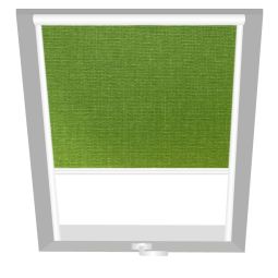 Wellker Verdunkelungsrollo Uni Grün 1599 Wirksamer Verdunkelungsschutz in frischem Grün für Dachfenster von Roto, VELUX und Wellker