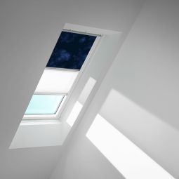VELUX Verdunkelungsrollo Duo DFD Kids Universum 4653 Schutz gegen Hitze, für verschiedene VELUX-Dachfenster geeignet