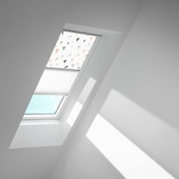 VELUX Verdunkelungsrollo Duo DFD Kids Drachen 4667 Schutz gegen Hitze, für verschiedene VELUX-Dachfenster geeignet
