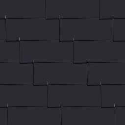 CEDRAL Dach- und Fassadenplatte 60x30 cm glatt, blauschwarz Rechteckschindel, waagrechte Deckung, 2-Loch