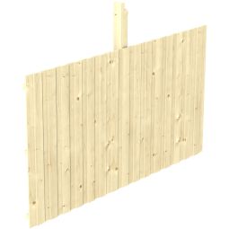 Skan Holz Rückwand Leimholz für Einzelcarport für Durchfahrt bis 341cm Naturbelassen verschiedene Größen