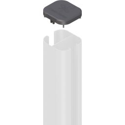 TraumGarten SYSTEM Ersatzteil Abdeckkappe Pfosten mit Logo Ersatzteil Abdeckkappe Pfosten mit Logo, erhältlich in silber und anthrazit.