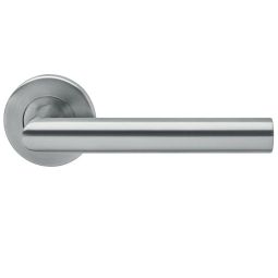 Karcher Türgriff-Garnitur Slimstyle E300B Edelstahl matt Türklinke Einfache Montage mit Klipp-Rosette