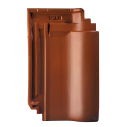 Erlus Flachdachpfanne E58 S kupferbraun engobiert Dachziegel ca. 13,9 Stück/m²