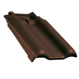 Erlus E58/E58S Ortgangziegel links brazilbraun engobiert Dachziegel Bedarf:&nbsp 3 Stk./lfm.