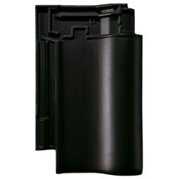 Erlus Flachdachpfanne E58 SL diamantschwarz edelengobiert Dachziegel ca. 11,5 Stück/m²