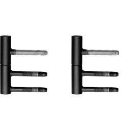 Karcher 2-tlg. Bänder EGB 502 81/83 für Holztüren Schwarz matt optimale Ergänzung für Griffgarnituren in Kosmos Schwarz oder Antik Bronze Optik