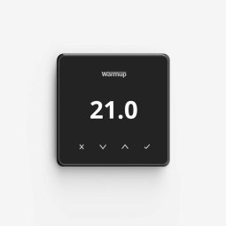Warmup Element WLAN Thermostat mit SmartGeo Funktion schwarz Die energieeffiziente Heizungssteuerung für alle Warmup Fußbodenheizungen