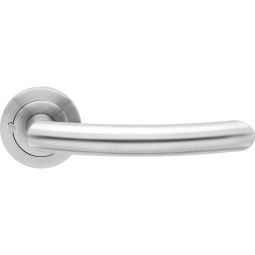 Karcher Türgriff-Garnitur Sylt ER26 KD Comfort Privacy Edelstahl matt Türklinke Schließen ohne Schlüssel, Türgriff mit integrierter Privacy Pin Verriegelung