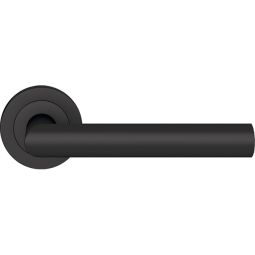 Karcher Türgriff-Garnitur Rhodos ER28 Kosmos Schwarz Türklinke Patentierte Montagetechnik, mit Rückholfeder