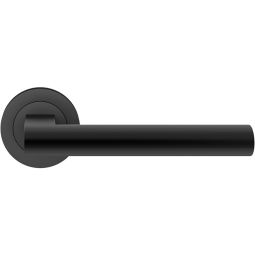 Karcher Türgriff-Garnitur Madeira ER45 Kosmos Schwarz Türklinke Patentierte Montagetechnik, mit Rückholfeder