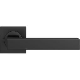 Karcher Türgriff-Garnitur Seattle ER46Q KD Comfort Privacy Kosmos Schwarz Türklinke Schließen ohne Schlüssel, Türgriff mit integrierter Privacy Pin Verriegelung