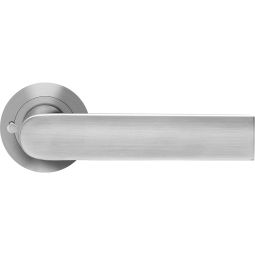 Karcher Türgriff-Garnitur London ER51 KD Comfort Privacy Edelstahl matt Türklinke Schließen ohne Schlüssel, Türgriff mit integrierter Privacy Pin Verriegelung