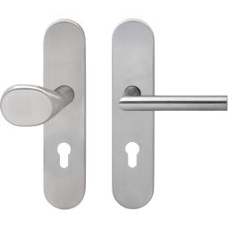 Karcher Schutz-Wechselgarnitur ESG28 675A PZ Knopf gekröpft Edelstahl matt Einbruchsicherheit Klasse 2 nach DIN 1906, 72 mm