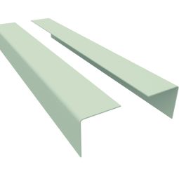 Eternit Giebelwinkel 300/300 ohne Muffe 2500 mm Faserzement Schließt das Welldach zur Seite ab, witterungsbeständig, regensicher, Schenkellänge: 300/300 mm, Länge: 2500 mm