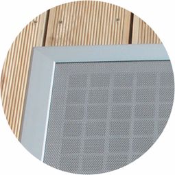 ferax Decora-Terrasseneinleger Aluminium‑Terrasseneinleger mit Gitterfunktion